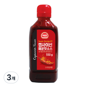 사조해표 캡사이신 매운맛소스, 550g, 3개