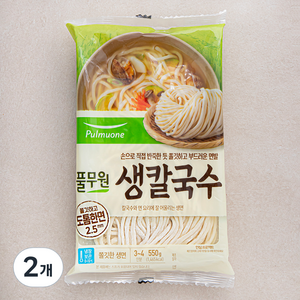 풀무원 생칼국수 4인분, 550g, 2개