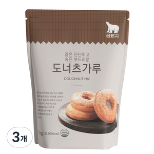 곰표 도너츠가루, 1kg, 3개