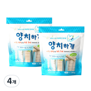 양치하개 반려견 덴탈껌 24p, 스케일링, 360g, 4개