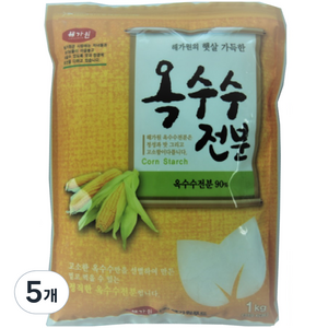 햇살나래 옥수수전분A, 1kg, 5개