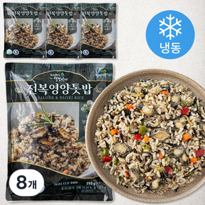 완도사랑 전복 영양톳밥 (냉동), 250g, 8개