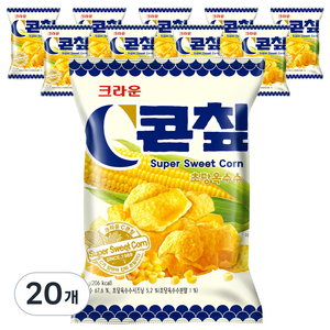 콘칲 초당옥수수 스낵, 40g, 20개