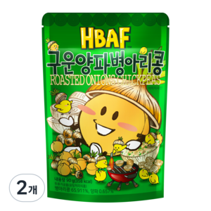 바프 구운양파맛 병아리콩, 90g, 2개