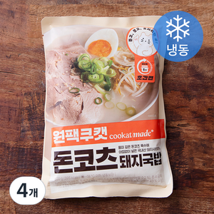 쿠캣 돈코츠 돼지국밥 (냉동), 500g, 4개