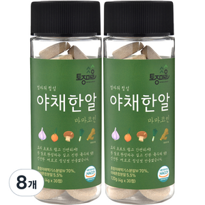 토종마을 HACCP인증 마마코인 야채한알 30코인 4g x 30정 X 2개, 120g, 8개