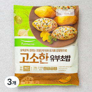 풀무원 고소한 유부초밥 4인분, 330g, 3개