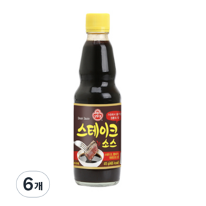 오뚜기 스테이크 소스, 415g, 6개