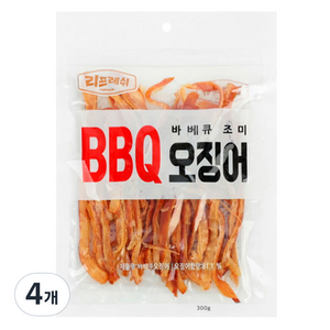 리프레쉬 바베큐 오징어, 300g, 4개