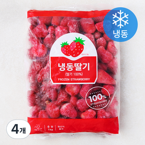 냉동딸기 (냉동), 4개, 1kg