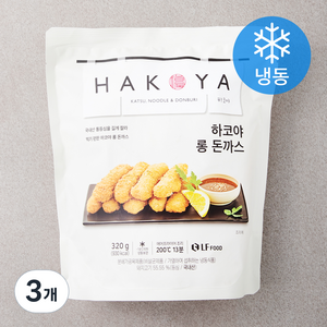 하코야 롱 돈까스 (냉동), 320g, 3개