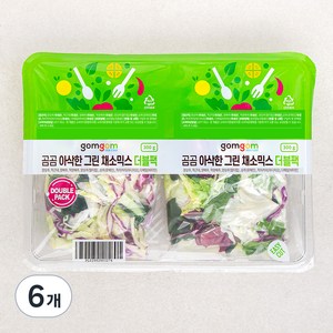 아삭한 그린 채소믹스 더플팩, 300g, 6개