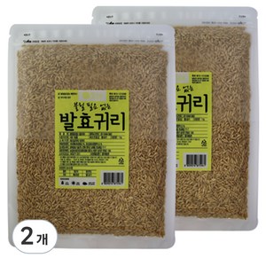 청그루 불릴 필요 없는 발효귀리, 1kg, 2개