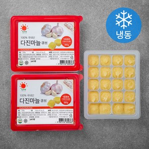 엔젤식품 국내산 다진마늘 큐브 (냉동), 180g, 3개