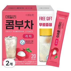 다농원 데일리 콤부차 리치, 5g, 20개입, 2개, 5g