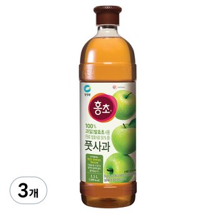 홍초 풋사과 식초, 1.5L, 3개