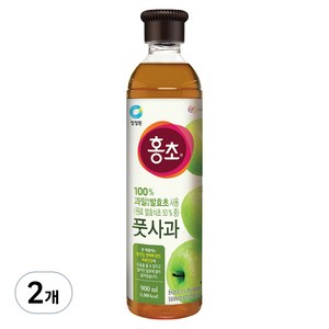 홍초 풋사과 음용식초, 900ml, 2개