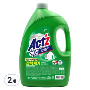 액츠 퍼펙트 딥클린 액상세제 본품, 3.3L, 2개