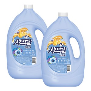 샤프란 아로마 섬유유연제 프레쉬 아로마 본품, 3.1L, 2개