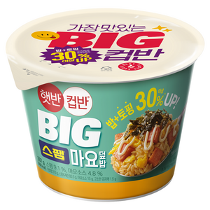 햇반컵반 BIG 스팸마요덮밥, 307g, 1개