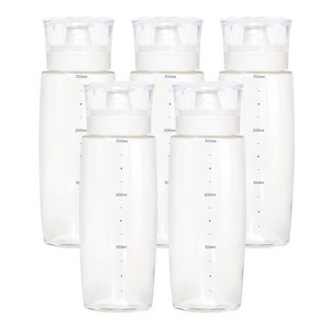 시노글라스 뉴라운드 오일병 크림 화이트, 300ml, 5개