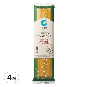 청정원 이탈리아 정통 스파게티면, 500g, 4개