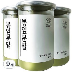 헬로우그린 국내산 뽕잎분말, 9개, 220g