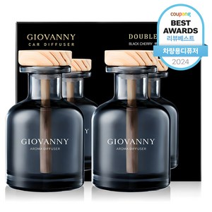지오바니 차량용 디퓨저 150ml, 블랙 체리, 2개