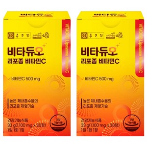 비타듀오 리포좀 비타민C 500mg, 30정, 33g, 2개