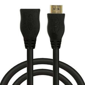 컴길 HDMI 2.0Ve 연장 케이블 블랙, 1개, 5m