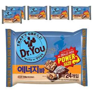 닥터유 에너지바 파워사이즈, 337g, 6개