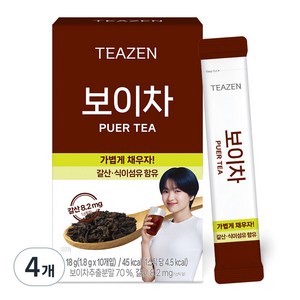 티젠 보이차 워터믹스, 1.8g, 10개입, 4개