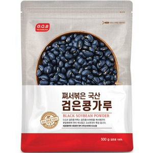 OQB 쪄서볶은 국산 검은콩가루, 1개, 500g