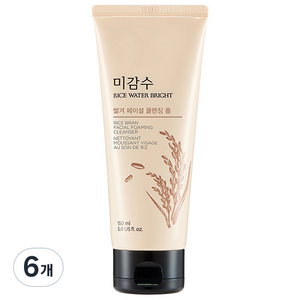 더페이스샵 미감수 브라이트 쌀겨 페이셜 클렌징 폼, 150ml, 6개