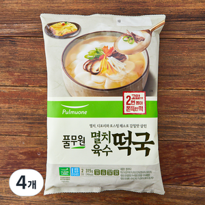 풀무원 멸치떡국, 315g, 4개