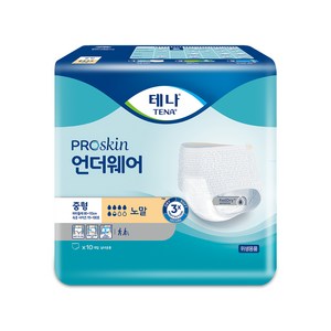 테나 남녀공용 언더웨어 노말 성인기저귀, 중형, 10개입, 1개