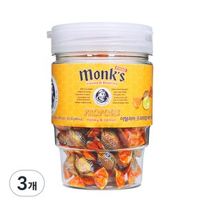 Monks 프로폴리스 캔디, 100g, 3개