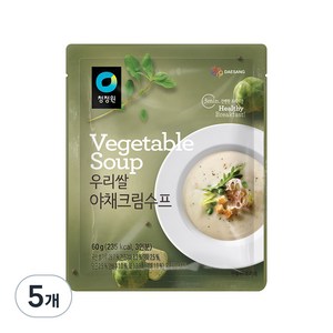 청정원 우리쌀 야채 수프, 60g, 5개