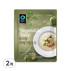 청정원 우리쌀 야채크림수프, 60g, 2개