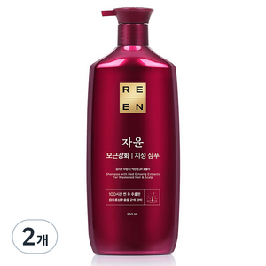 리엔 자윤 강화 지성 샴푸, 950ml, 2개