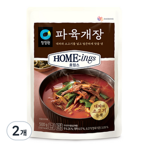 청정원 호밍스 파육개장, 500g, 2개