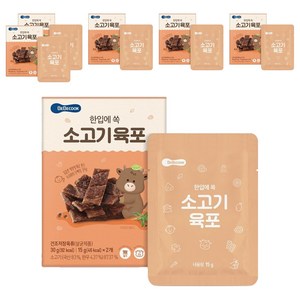 베베쿡 한입에 쏙 소고기 육포 2p, 6개, 30g