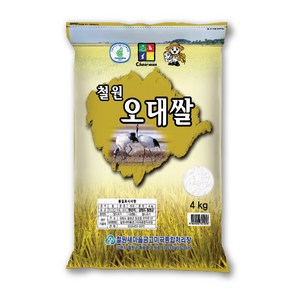 철원새마을금고 2024년산 햅쌀 철원오대쌀 백미, 상, 4kg, 1개