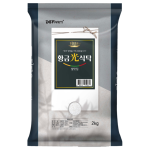 더담은 2024년산 햅쌀 황금빛식탁 백미, 상등급, 2kg, 1개