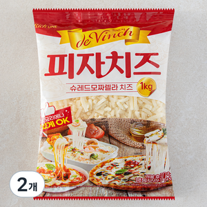 드빈치 모짜렐라 피자치즈, 1kg, 2개