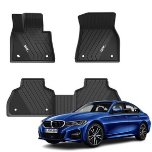 3더블유 에코라이너 카매트, BMW 3 seies (G20) 2019.03~, 블랙