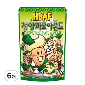 바프 청양마요 아몬드, 190g, 6개