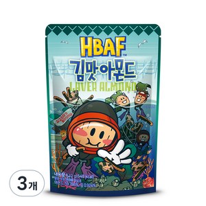 바프 김맛 아몬드, 120g, 3개