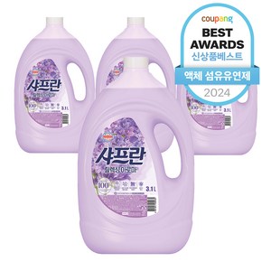 샤프란 플러스 섬유유연제 릴렉싱 아로마 본품, 3.1L, 4개