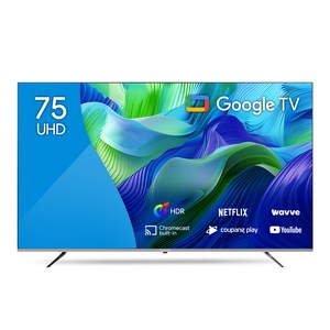 더함 4K UHD LED 구글 OS TV, 190cm(75인치), NA752UHD SMART HOME60 24k1, 스탠드형, 방문설치